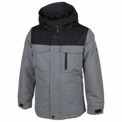 Cheap 😀 SWISS ALPS Boys' Field Snow Jacket Gray/Black 🥰