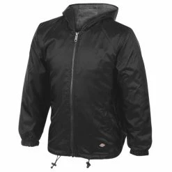 Deals 😀 Dickies Boys' Hooded Nylon Jacket Black ⭐