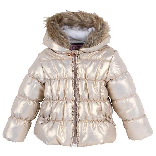 Outlet π₯° Arctic Quest π§ Girls' Foil Puffer Jacket With Bib Pants Gold Combo π― 3 Outlet π₯° Arctic Quest π§ Girls' Foil Puffer Jacket With Bib Pants Gold Combo π―
