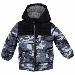 Deals 🎁 Arctic Quest Boys' Jacket And Bib Set - 2-Piece Black Print 😉
