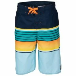 Cheap 🛒 Laguna Boys' Sun Stripe E-Boardshorts Orange/Yellow Combo ✨