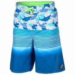 Discount 🛒 Laguna Boys' ☀️ Summer Swim Shorts Blue Combo 🎁