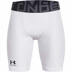 Buy 🔔 Under Armour Boys' HeatGear Shorts White 🧨