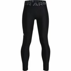Coupon 😍 Under Armour Boys' HeatGear Leggings Black ✨