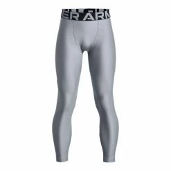 Best Pirce 😀 Under Armour Boys' HeatGear Leggings Gray/Black 😉