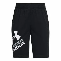 Flash Sale 🌟 Under Armour Boys' Prototype 2.0 Shorts Black/White 🔥