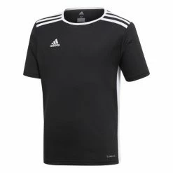 Wholesale 👍 Adidas Youth's Entrada 18 Soccer Jersey Black/White 😉