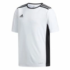 Coupon 🧨 Adidas Youth's Entrada 18 Soccer Jersey White/Black 🎉