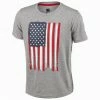 Buy 🤩 Russell Athletic Boys' Americana Tee Gray ⭐ -Wilson Sales Store 4730 13221 1110 050 big 02