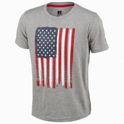 Buy 🤩 Russell Athletic Boys' Americana Tee Gray ⭐