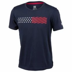 Outlet 🎉 Russell Athletic Boys' Americana Tee Navy Blue ⭐