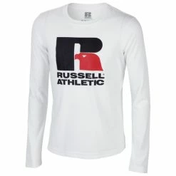 Brand new 🤩 Russell Athletic Boys' Long-Sleeve Graphic Tee White 🧨
