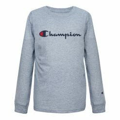 Brand new 🌟 Champion Boys' Long-sleeve Graphic Tee Oxford ⭐