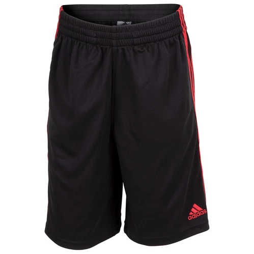 Promo โจ Adidas Boys' 3-Stripe Shorts Black/Red ๐งจ 3 Promo โจ Adidas Boys' 3-Stripe Shorts Black/Red ๐งจ