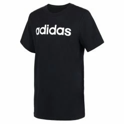 Wholesale 😀 Adidas Boys' Logo T-Shirt Black/White ⌛