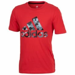 Brand new 🔥 Adidas Boys' Camo BOS Tee Red 🔥