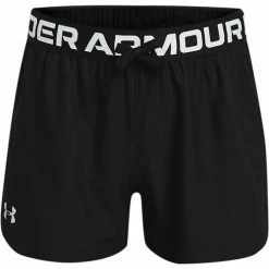 Hot Sale ๐ Under Armour ๐ง Girls' Play Up Solid Shorts Black ๐