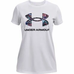 Top 10 🥰 Under Armour 👧 Girls' Tech Tee White/Black 😀