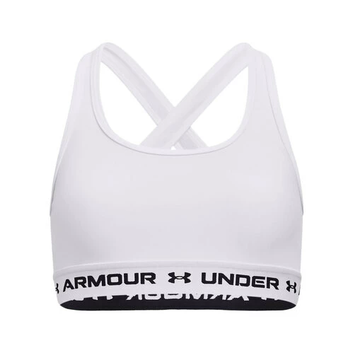 New ๐ Under Armour ๐ง Girls' Crossback Bra White ๐ 3 New ๐ Under Armour ๐ง Girls' Crossback Bra White ๐
