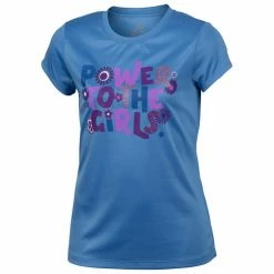 Best Pirce ✔️ TEC-ONE 👧 Girls' Power Short-Sleeve Tee Blue 💯