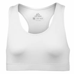 Budget ⌛ TEC-ONE 👧 Girls' Core Racerback Sports Bra White 😉