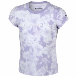 Brand new 🔥 Champion 👧 Girls' Tie-Dye Short-Sleeve Tee Lilac Combo 🌟