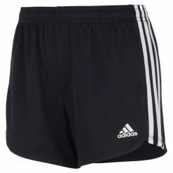 Budget ⭐ Adidas 👧 Girls' 3-Stripe Mesh Shorts Black 🤩