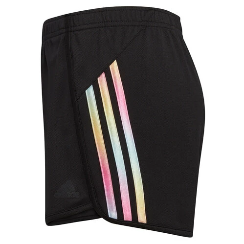 Wholesale 👍 Adidas 👧 Girls' Gradient 3-Stripe Mesh Shorts Black Multi 🎉 4 Wholesale 👍 Adidas 👧 Girls' Gradient 3-Stripe Mesh Shorts Black Multi 🎉 - Image 2