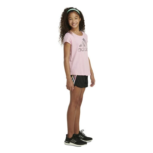 Wholesale 👍 Adidas 👧 Girls' Gradient 3-Stripe Mesh Shorts Black Multi 🎉 6 Wholesale 👍 Adidas 👧 Girls' Gradient 3-Stripe Mesh Shorts Black Multi 🎉 - Image 4