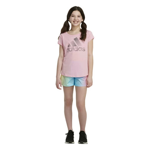 Best Sale 😍 Adidas 👧 Girls' Ombre Woven Shorts Multi-Color ❤️ 5 Best Sale 😍 Adidas 👧 Girls' Ombre Woven Shorts Multi-Color ❤️ - Image 3