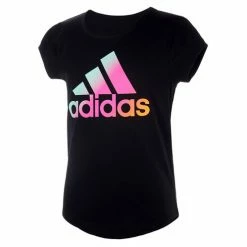 Cheap 🧨 Adidas 👧 Girls' Rainbow Foil T-Shirt Black ⭐
