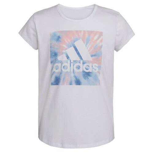 Deals ✨ Adidas 👧 Girls' Spiral Tie-Dye Tee White/Blue 🤩 3 Deals ✨ Adidas 👧 Girls' Spiral Tie-Dye Tee White/Blue 🤩