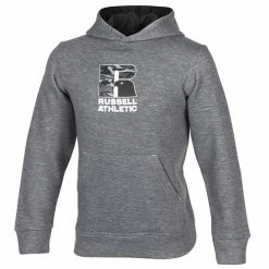 Flash Sale 🌟 Russell Athletic Boys' Club Camo Hoodie Gray/Black 😍