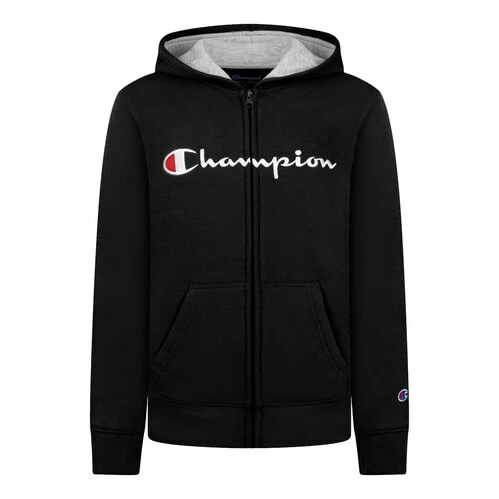New π Champion Boys' Script Full-zip Hoodie Black π 3 New π Champion Boys' Script Full-zip Hoodie Black π