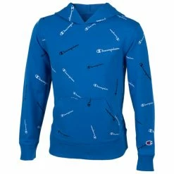 Best Pirce 💯 Champion Boys' All Over Print Hoodie Blue/Black 🌟
