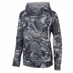 Budget ❤️ Adidas Boys' Camp All-Over Print Hoodie Black 💯
