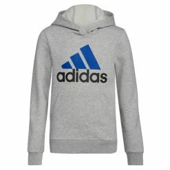 Buy ⌛ Adidas Boys' Essential Hooded Pullover Gray 😍