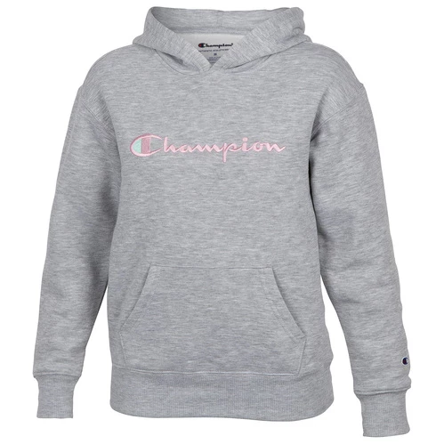 Brand new π€© Champion π§ Girls' Classic Script Fleece Hoodie Oxford π 3 Brand new π€© Champion π§ Girls' Classic Script Fleece Hoodie Oxford π