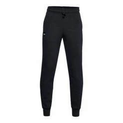 Cheapest 🤩 Under Armour Boys' Rival Fleece Joggers Black/White 🎉