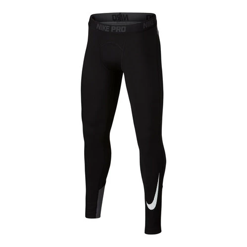 New 🤩 Nike Boys' Pro Warm Graphic Tights Black ✨ 3 New 🤩 Nike Boys' Pro Warm Graphic Tights Black ✨