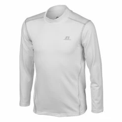 Cheap 🌟 Russell Athletic Boys' Arctic Fitted-Not-Tight Mock Neck Tee White 🧨